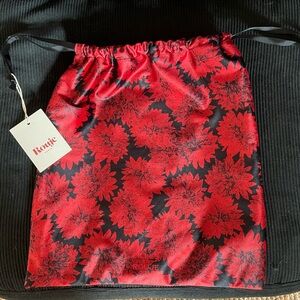 Rouje Red and Black Floral Gift Bag
